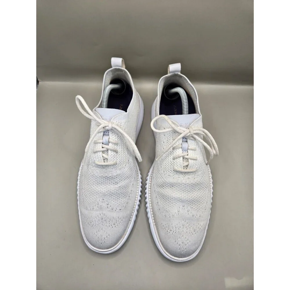 COLE HAAN 2.ZEROGRAND LASER WINGTIP Oxford Shoes Men's 9.5 White Casual c27570